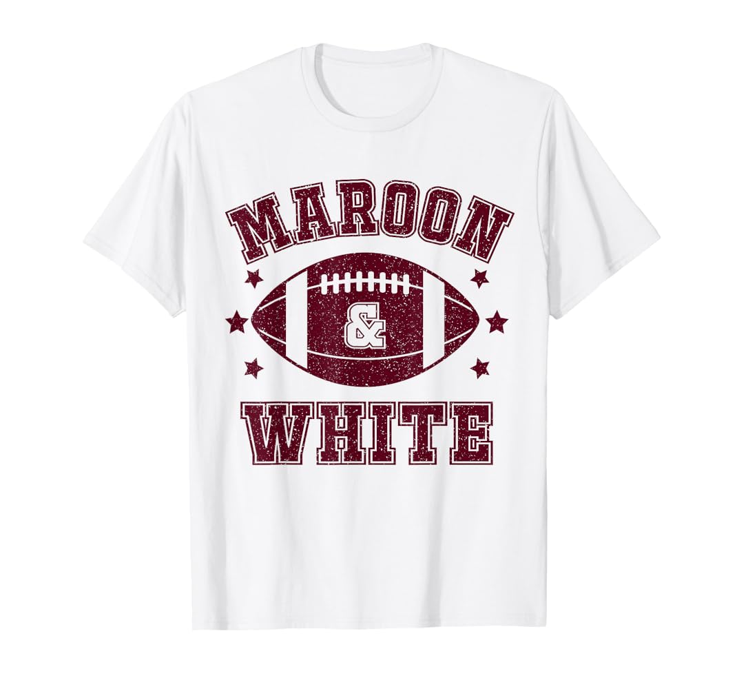 Amazon.com: On Gameday Football We Wear Maroon And White